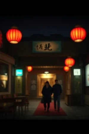 档案室午夜：一排编号档案柜与一盏孤零零的台灯